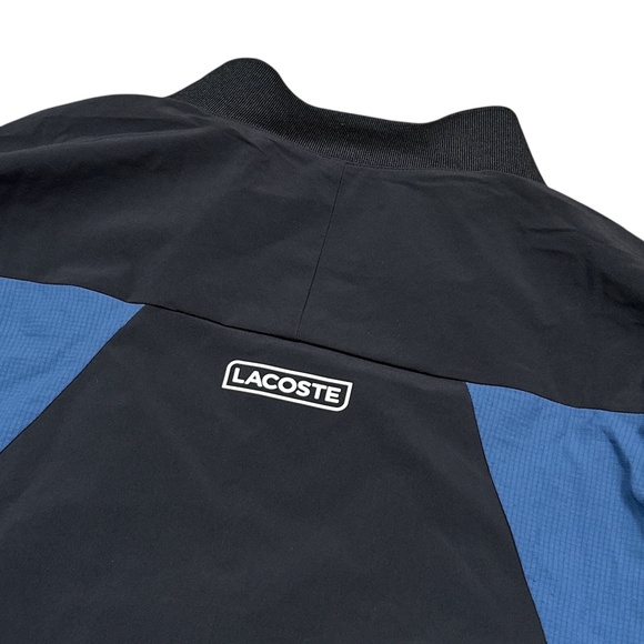 Lacoste Novak Djokovic Blue Black Windbreaker Training Jacket Mens XL - Picture 7 of 13